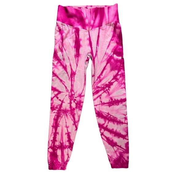 2/$30 Victorias Secret PINK Leggings High Waist 7/8 Tight Pink  M BEEHIVESALE230 - Picture 1 of 6